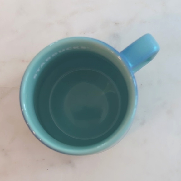 Starbucks Summer 2021 Blue Green Aqua Ocean Shimmer Pearl Iridescent Mug NEW Tag - Picture 5 of 9